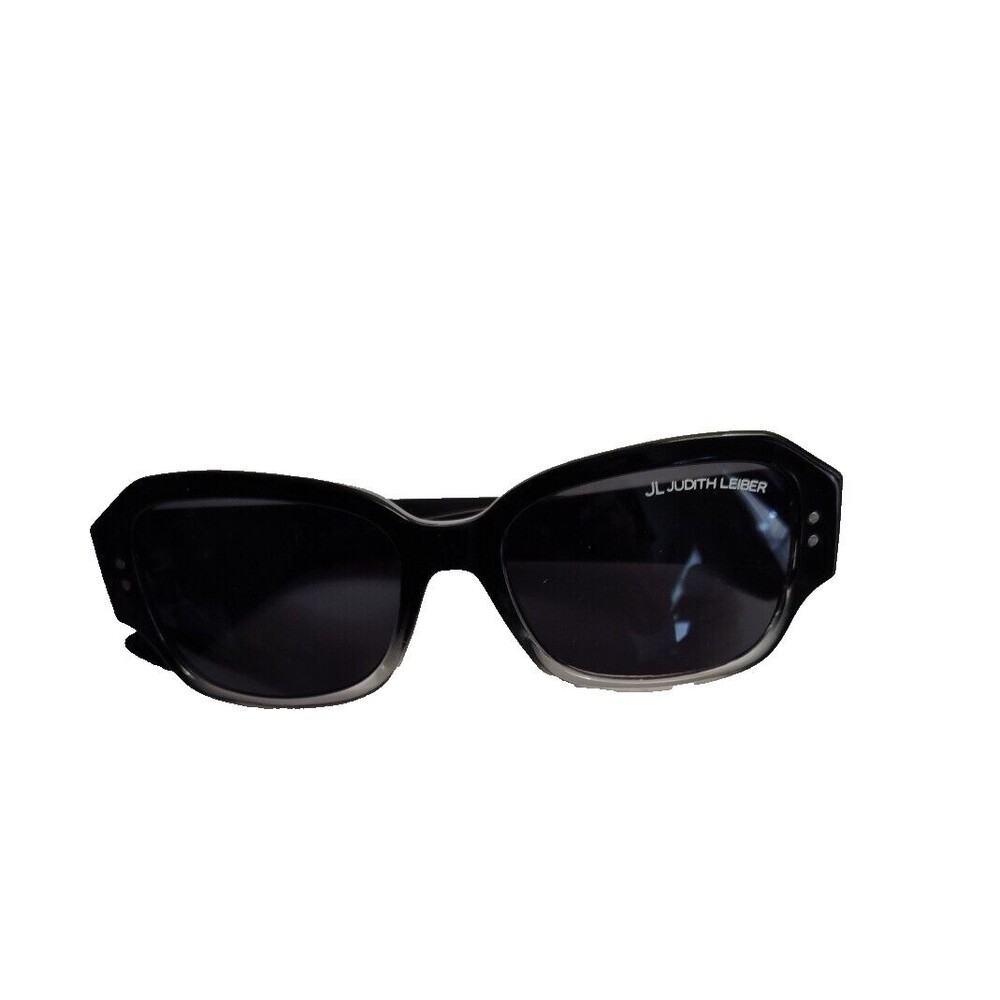 JL Judith Leiber Sienna Women Black Clear Sunglasses  Rectangular 52-18-145